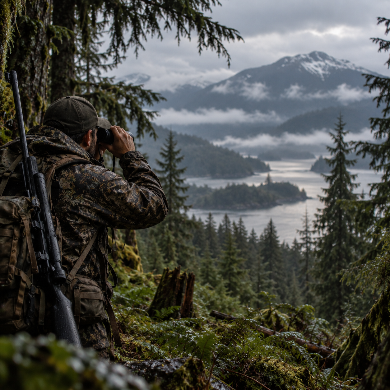 Deer in Vancouver Island wilderness