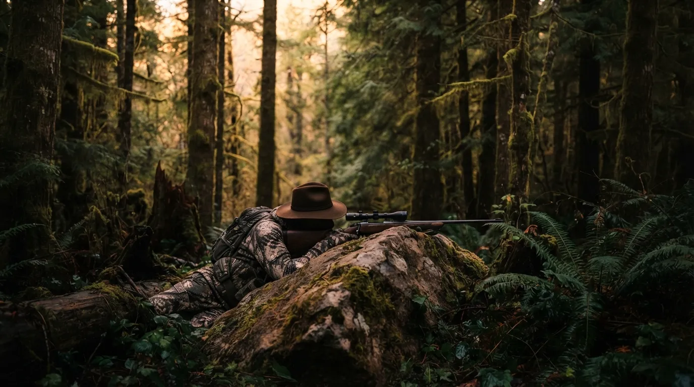 Bear in Vancouver Island wilderness