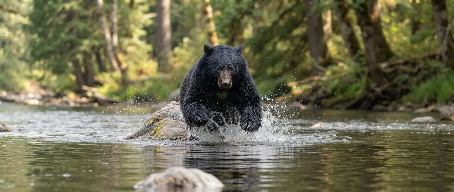 Vancouver Island wilderness and bear hunting
