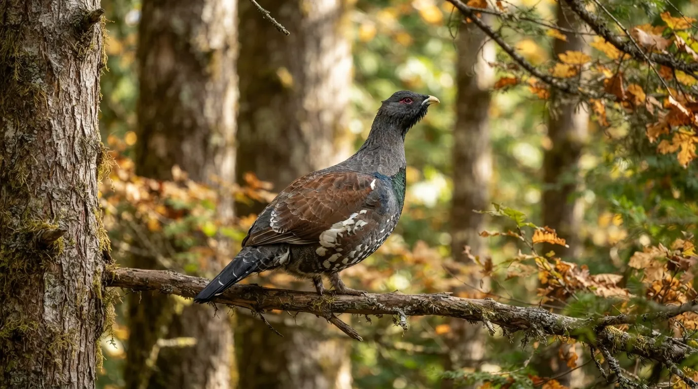 Grouse in Vancouver Island wilderness
